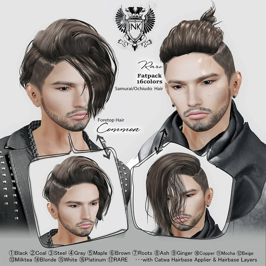 16. [INK] Hair_FORETOP :Platinum