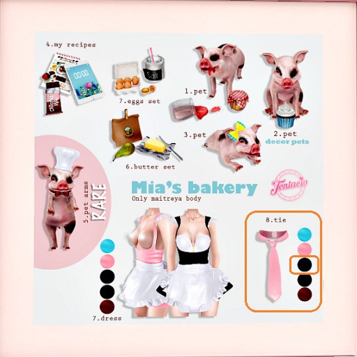 *Tentacio* Mia's bakery tie navi