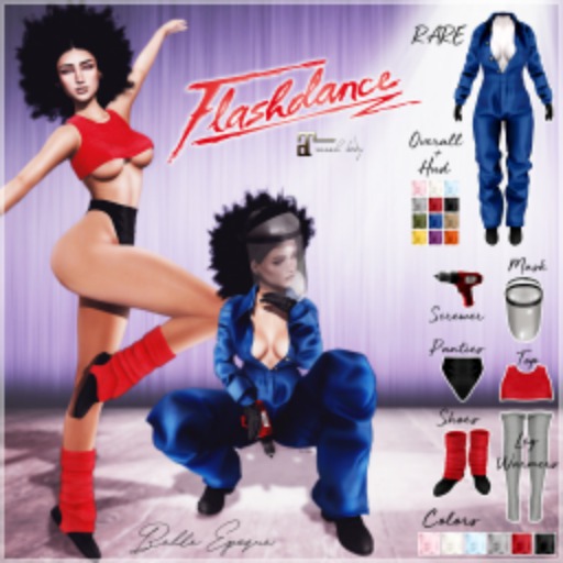 Belle Epoque { Flashdance } Mask Red (Box)