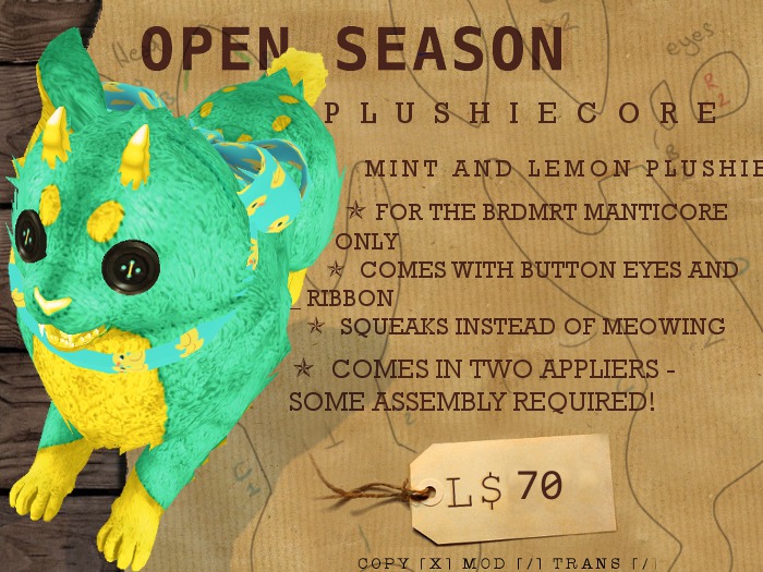 [OPEN SEASON] Plushiecore Mod