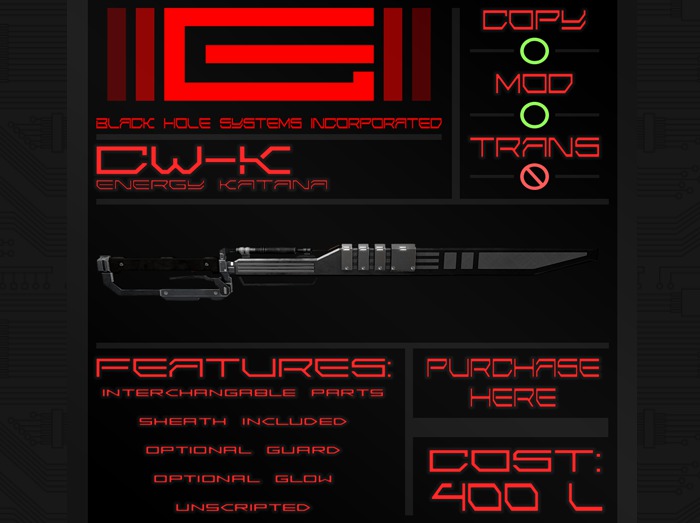 [BHSI] Cyberfang Katana