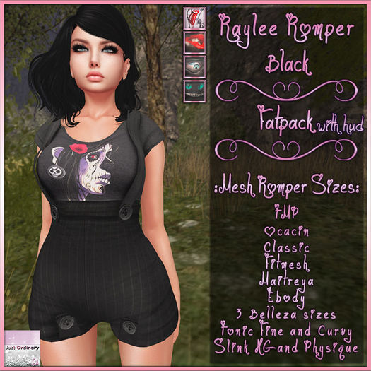 Raylee Romper With Hud Black