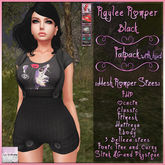 Raylee Romper With Hud Black