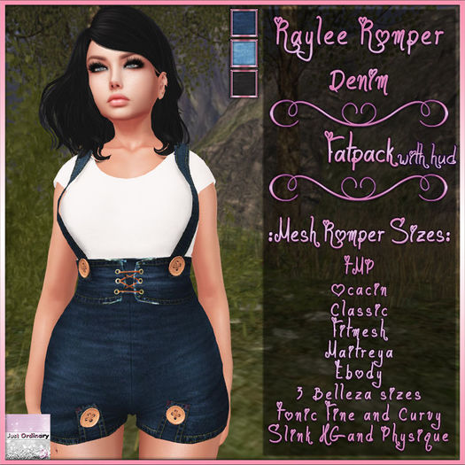 Raylee Romper With Hud Denim