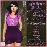 Raylee Romper With Hud Monster