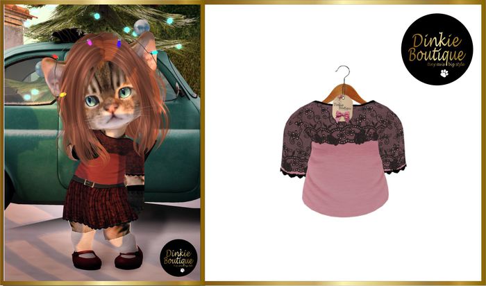*DB* DINKIES AMY TOP blush