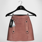 Emery Abraham Suede Skirt Rose