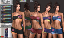 R.F. - Babe Jeans (Top - Skirt) - with Driven hud in 24 textures