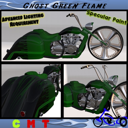 ghost green flame bagger 7.1