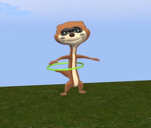 Second Life Marketplace Meerkat Hoola Hoop Animated Gif