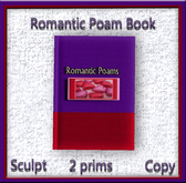 Romantic poams book decoration