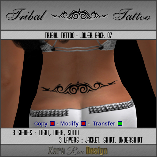 Tribal Tattoo 07 (lower back) by Xara Rau