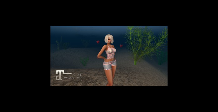 maitreya sexy  out fit  booty shorts and top