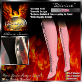 !Drakke! "Divine" Knee High Boots (Pink)