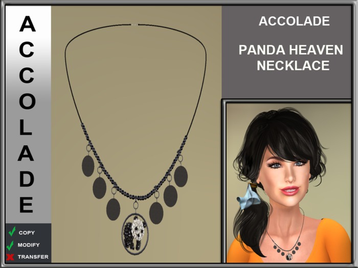 ACCOLADE PANDA PANDA HEAVEN NECKLACE