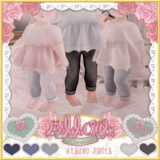 {Ribbons} Etsuko Pants - Gray {Box}