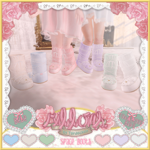 {Ribbons} Space Boots - Blue {Box}