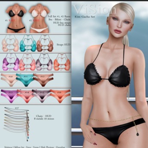 #1 {ViSion) / Kim Set - Black - Physique RARE