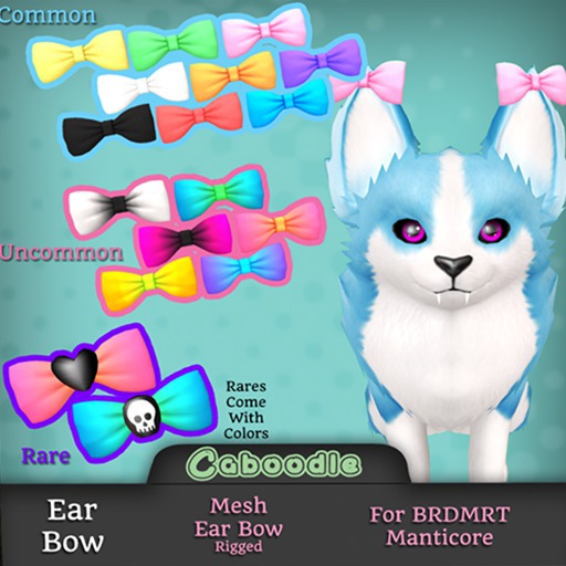 {C} Manticore Ear Bow {Yellow}