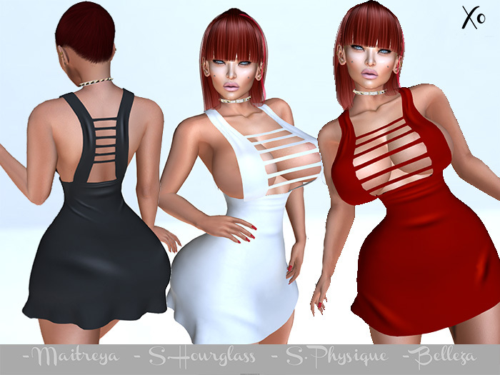 DRESS FITTED MESH /HOURGLASS SLINK MAITREYA BELLEZA ???