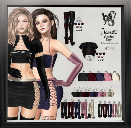 #14 Wicca's Wardrobe - Janet Short Boots [Rose] [GACHA]
