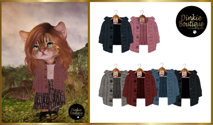*DB* DINKIES PATENT KNIT CARDI *FATPACK*