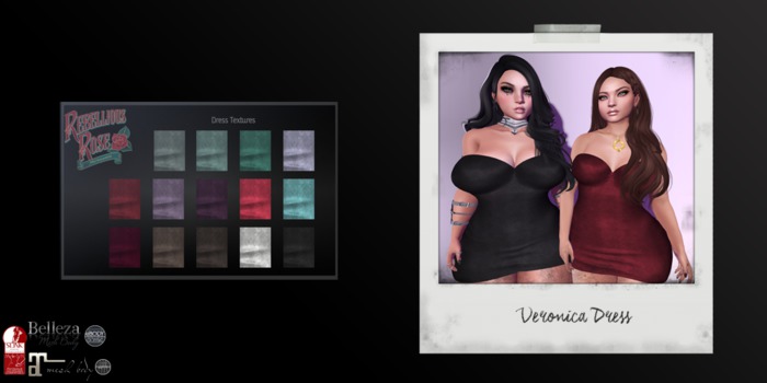 ~Rebellious Rose~ Veronica Dress (Add Me)