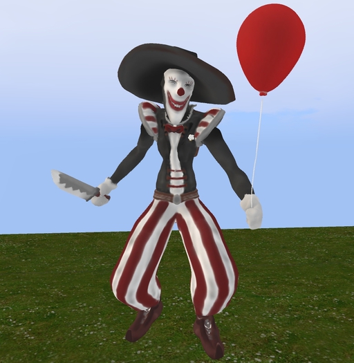 clown evil mesh  5 prim