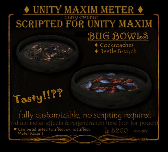 =ED= [UNITY MAXIM Edible] - BUG BOWLS