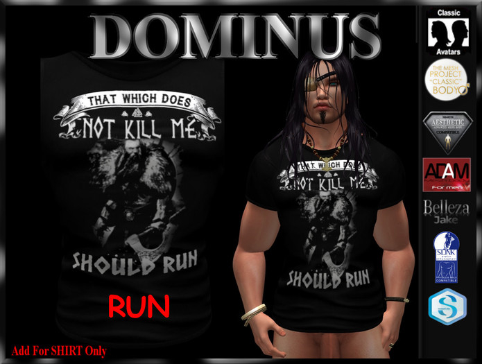 ~DOMINUS~RUN  TSHIRT (BOXED)