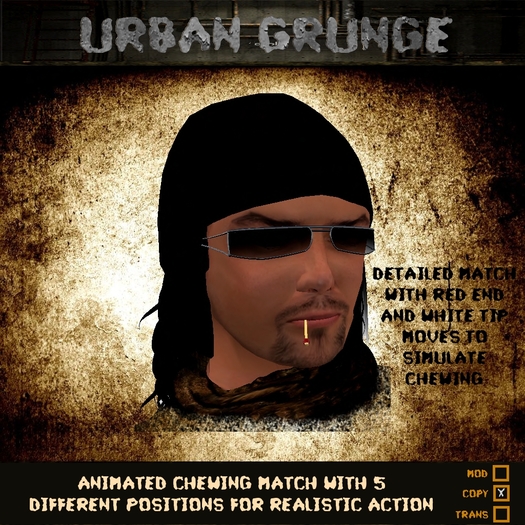 Chewing Match Stick - Animated