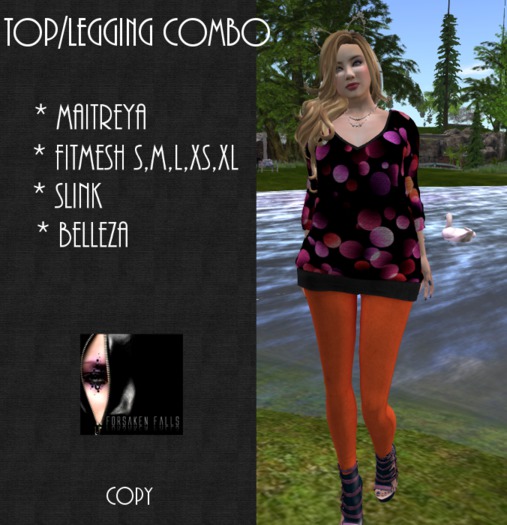 Orange Pop Legging With Top