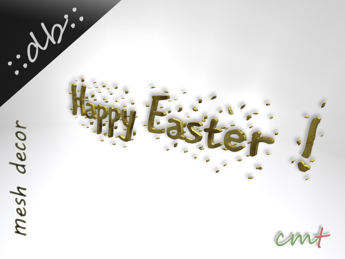 ::db:: Happy Easter Mesh Letters #1