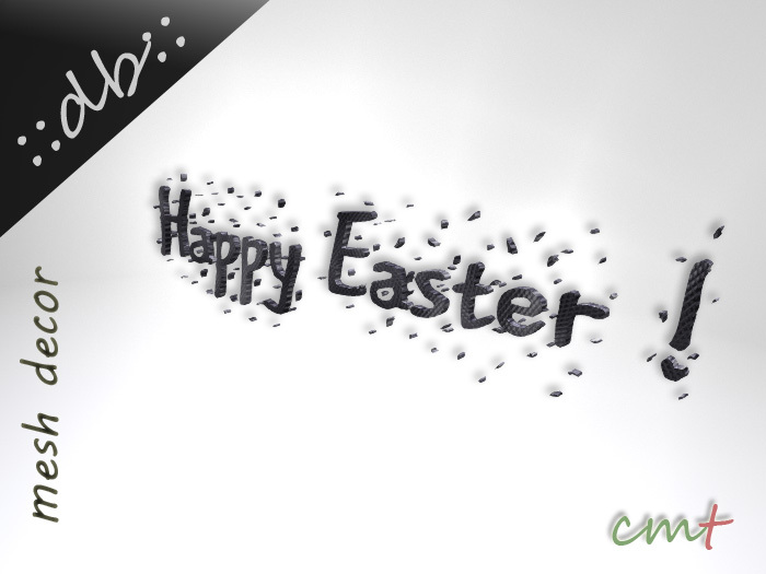 ::db:: Happy Easter Mesh Letters #3