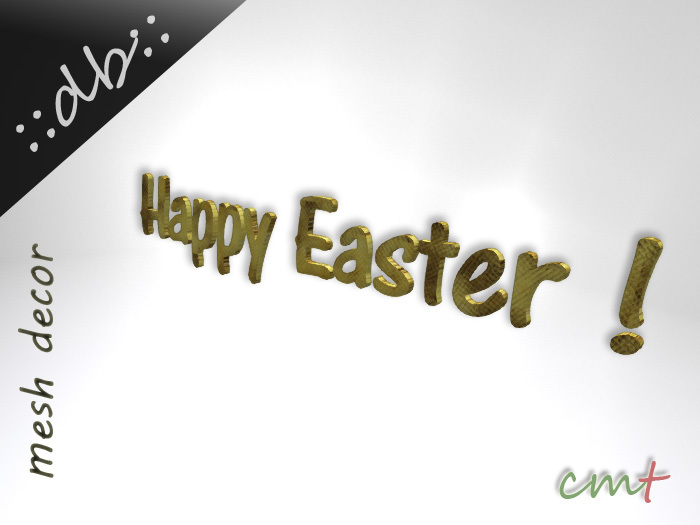::db:: Happy Easter! Mesh Letters #1