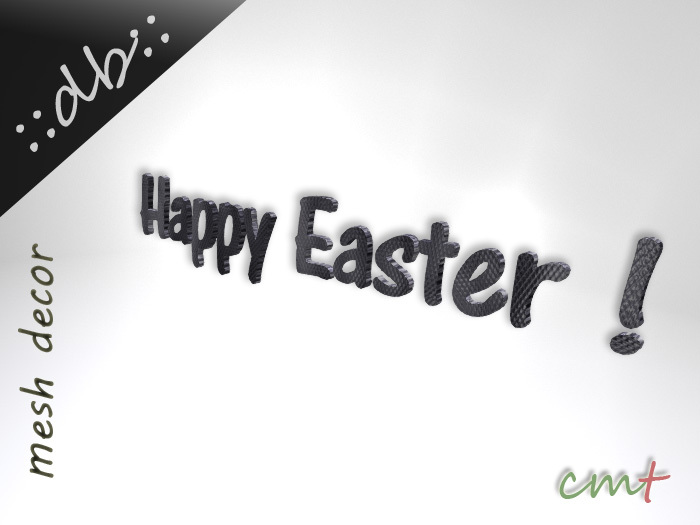 ::db:: Happy Easter! Mesh Letters #3