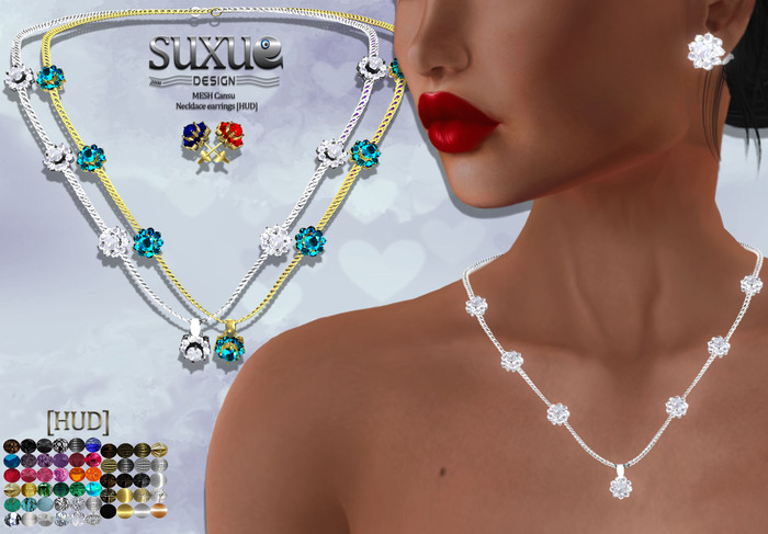 !    Su Xue    ! MESH Cansu Necklace earrings [HUD] DEMO