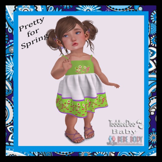 Pretty for Spring Dress in Green