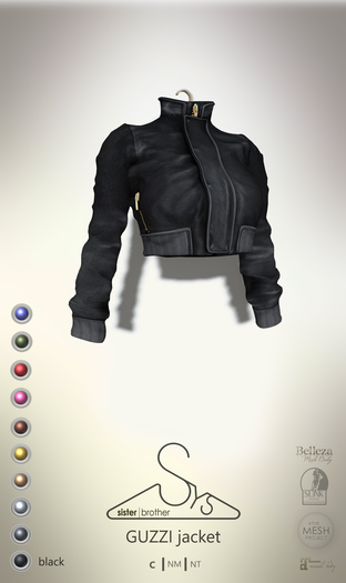 [sYs] GUZZI jacket (body mesh) - black