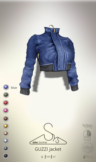 [sYs] GUZZI jacket (body mesh) - blue
