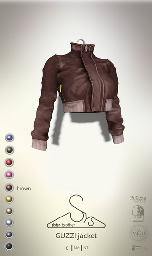 [sYs] GUZZI jacket (body mesh) - brown