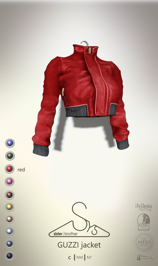 [sYs] GUZZI jacket (body mesh) - red