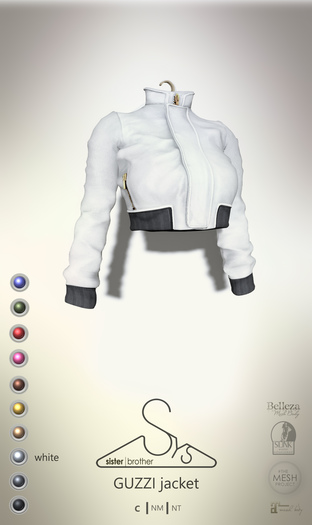 [sYs] GUZZI jacket (body mesh) - white