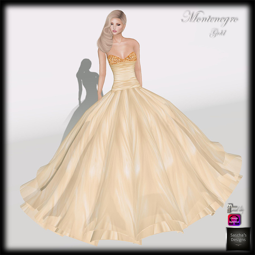 SAS - Montenegro Gold Gown (Maitreya + Omega)