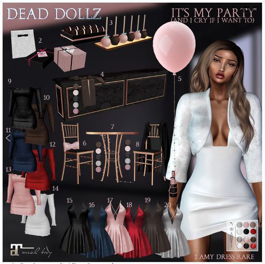 19. Dead Dollz - It's My Party - Sarah Dress Brown