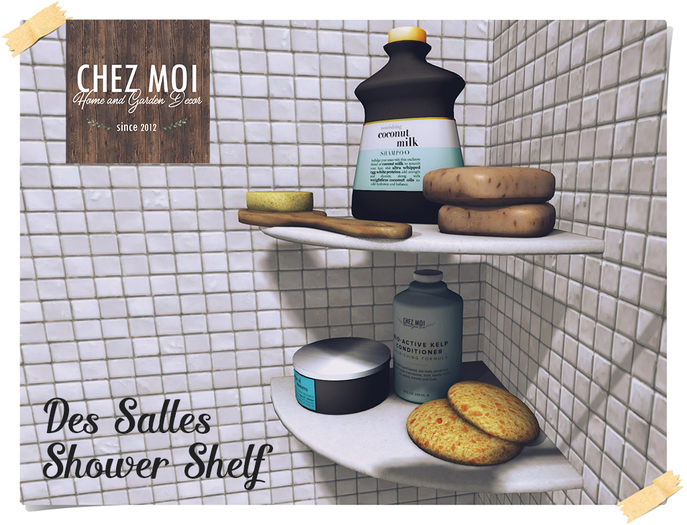 Des Salles Shower Shelf ♥ CHEZ MOI