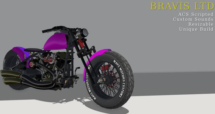 Bravis  GT Racer  Pink Motorcycle