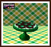 St Patrick - Round Choco Shamrock Cookies Tray