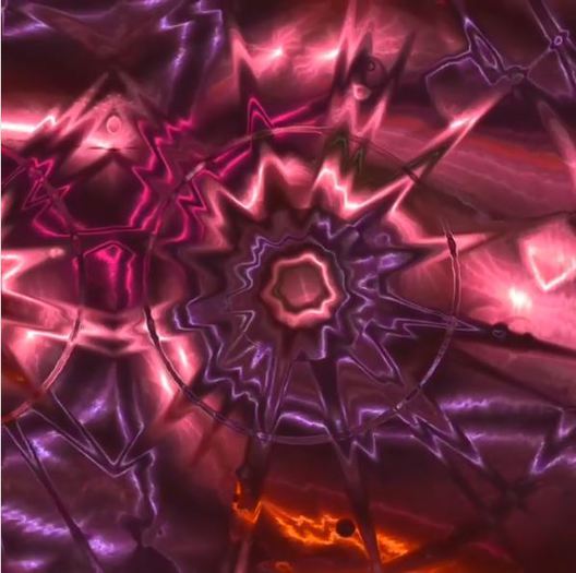 Pink and Purple Abstract Painting