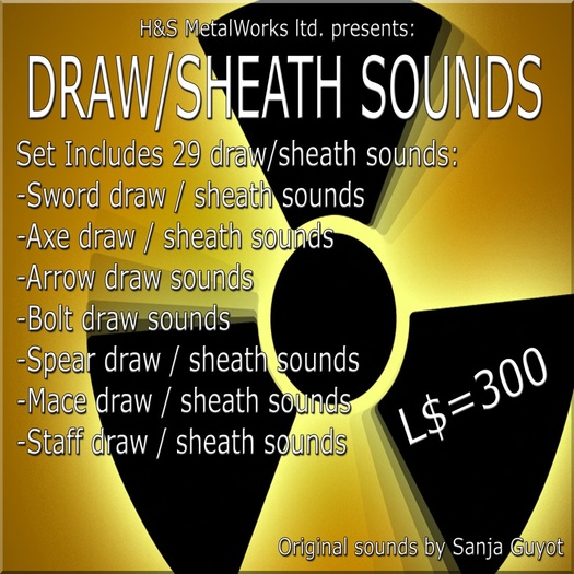 *SFX* HUGE SET ~Draw / Sheath Sounds~ / FULL PERMS